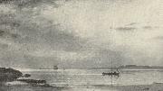 Amaldus Clarin Nielsen Norveg tengerpart painting